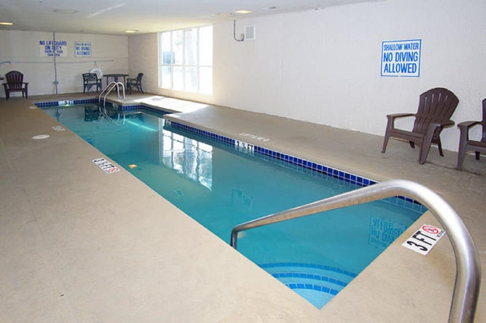 Rainy day? No problem. Take the kids to the indoor pool.