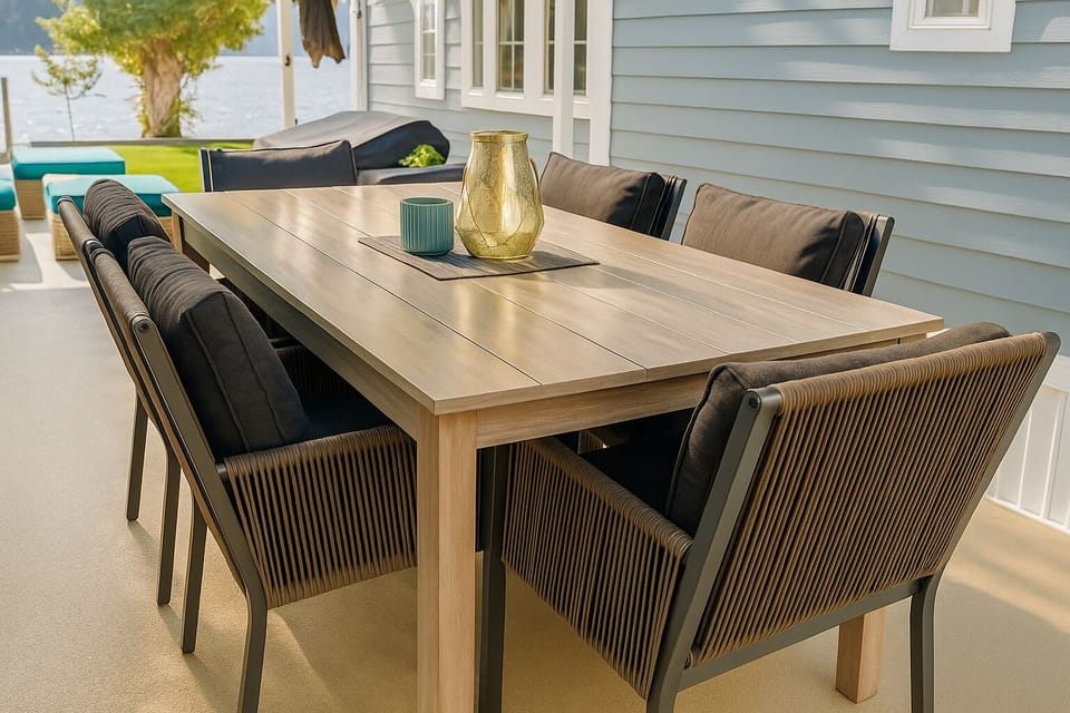 Dining for 6 on the patio