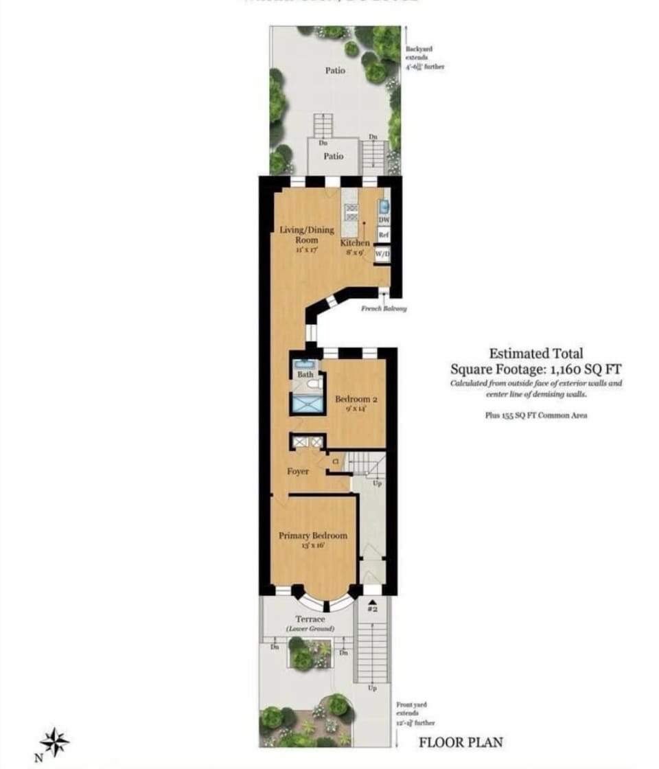 Floor plan of the home