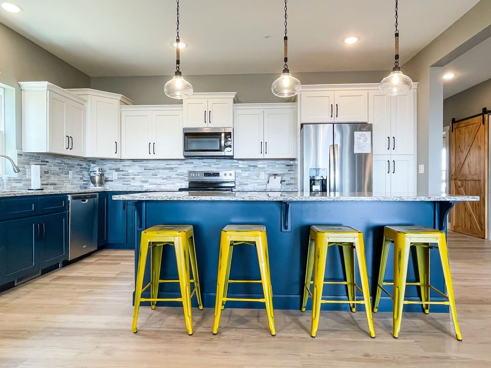 Plenty of counter space to prepare family dinners
