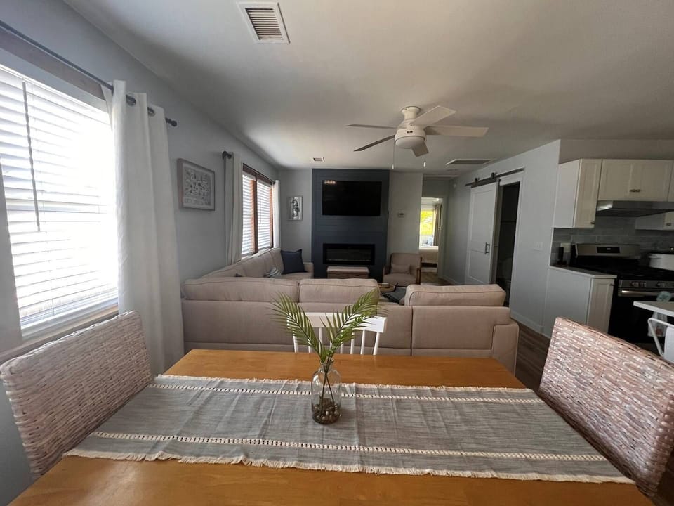 Dining Table and Living Room