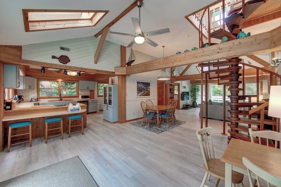 Dining Area Spiral Staircase to Tower Room