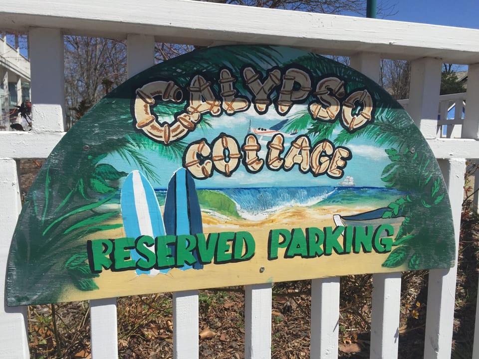 Its official with this hand crafted sign for this one of a kind cottage.