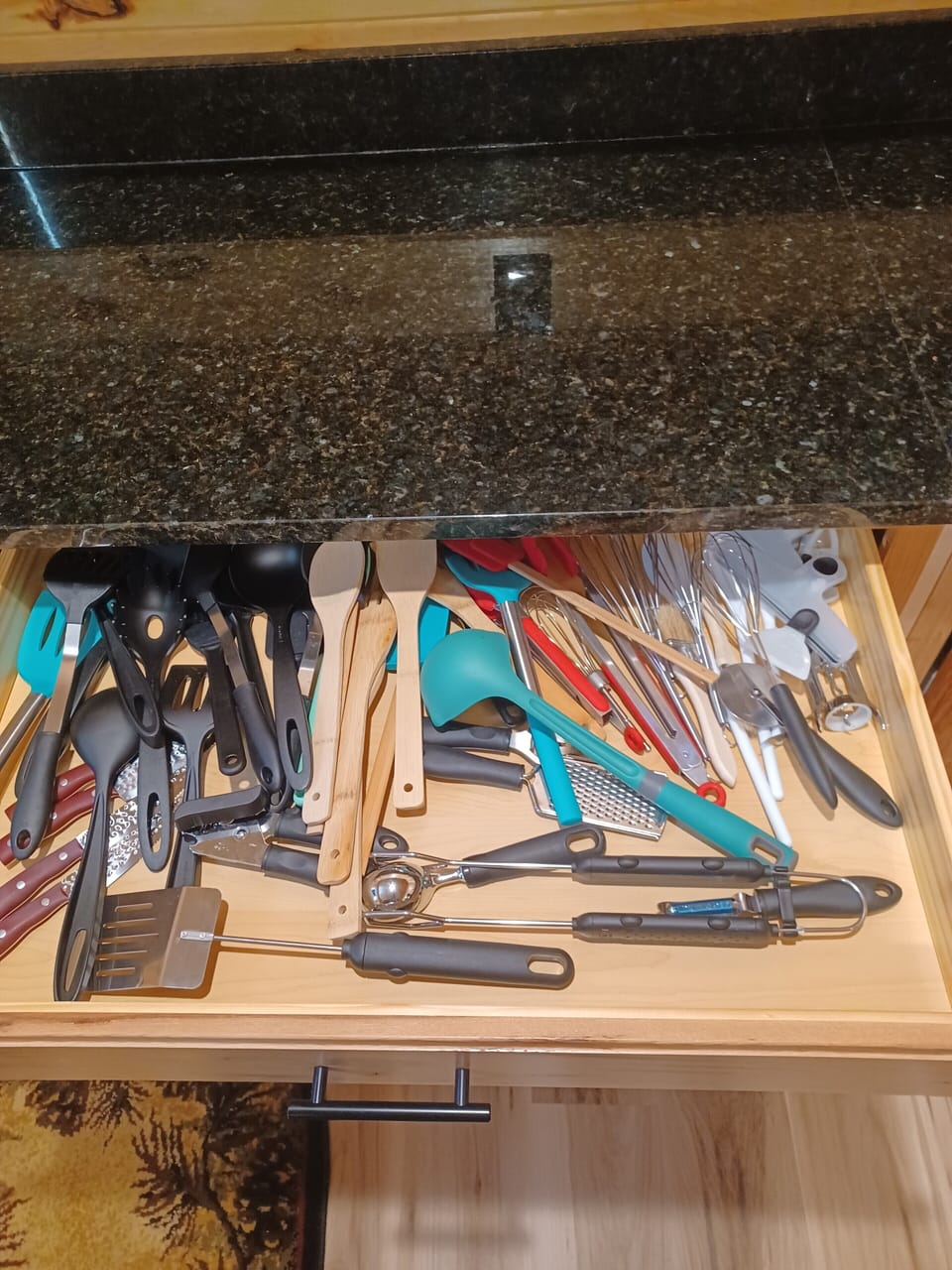 plenty of spoons, spatulas etc.