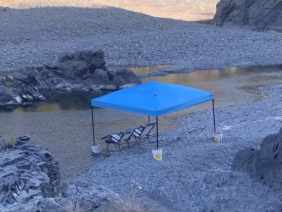 Private beach