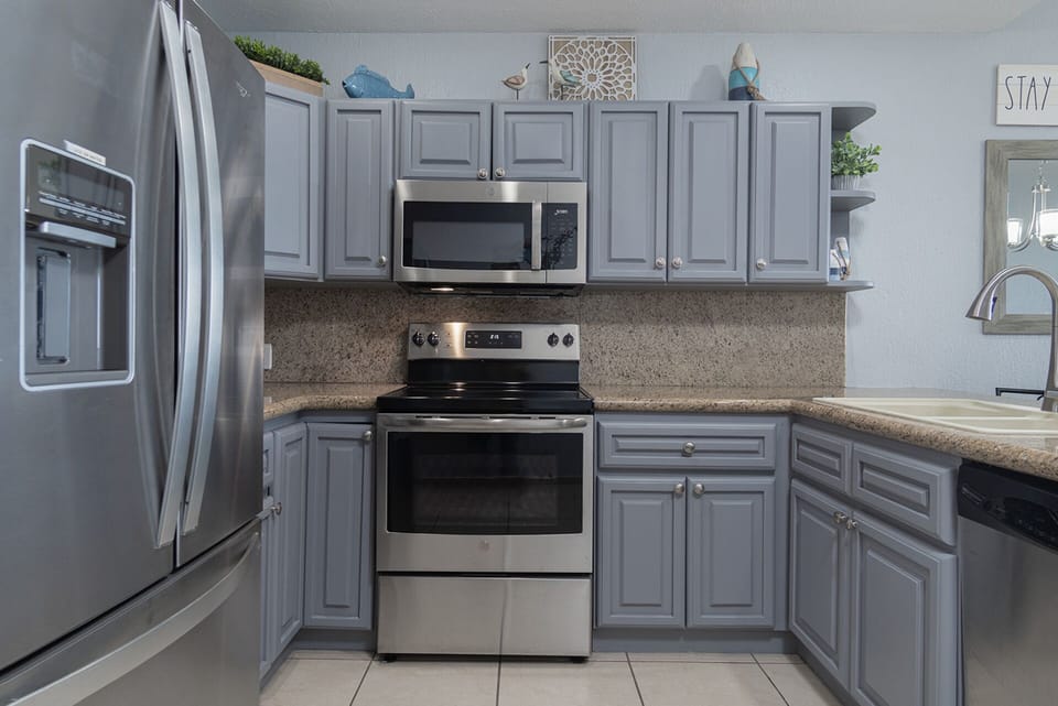 appliances in the kitchen