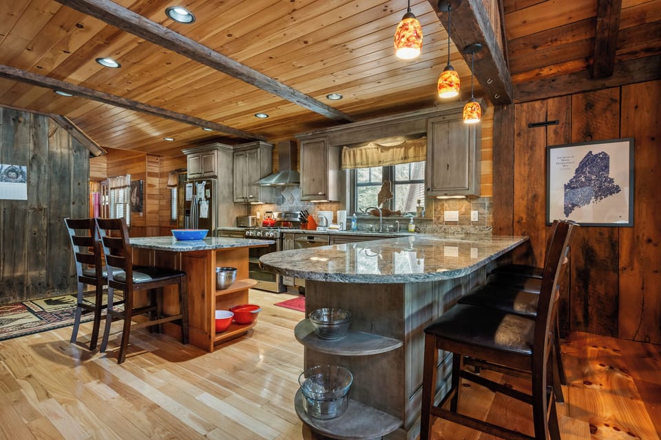 Kitchen with island seating