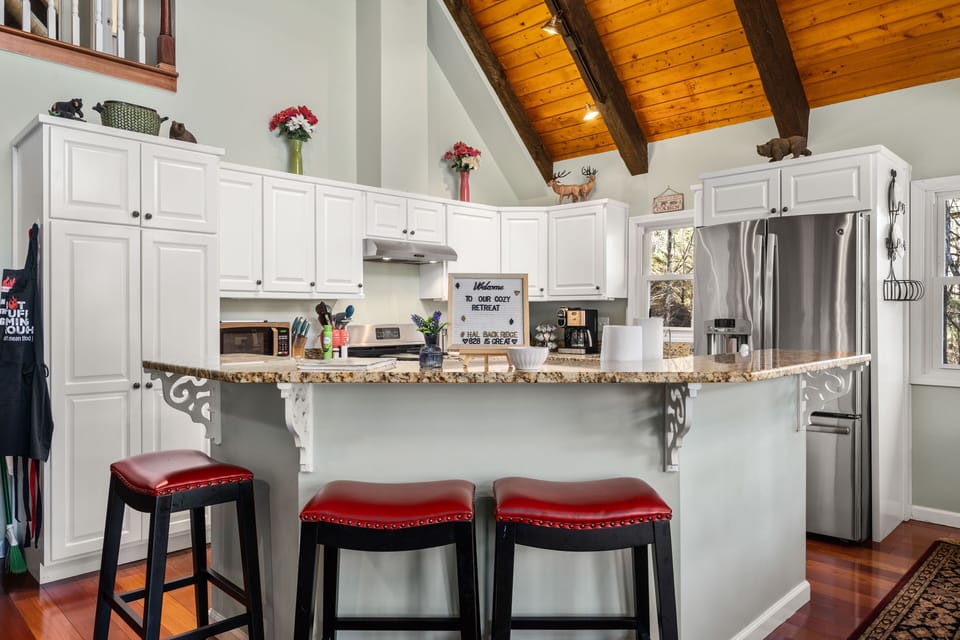 Kitchen island with seating
