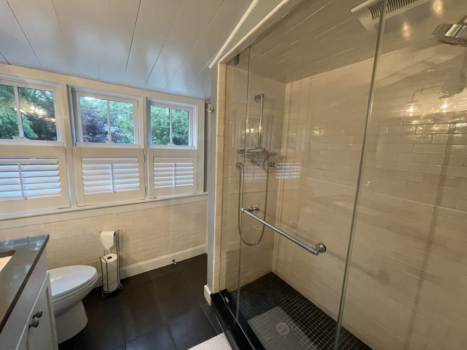 Bathroom upstairs -  walk in shower