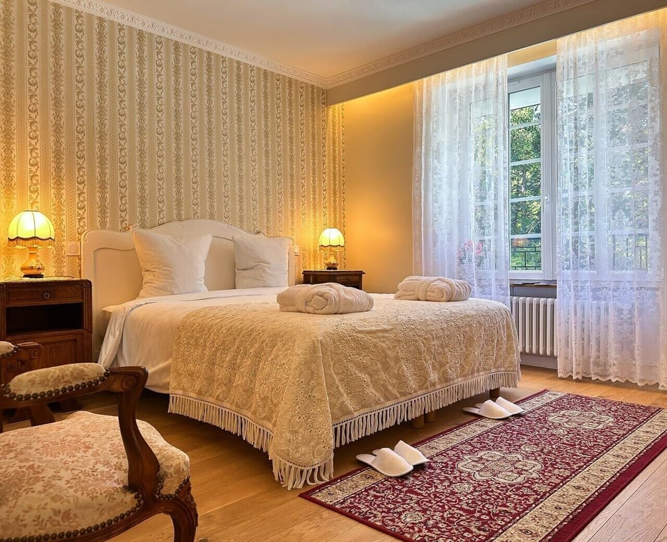 Comfort Double Room, Private Bathroom, Pool View | Premium bedding, Select Comfort beds, blackout drapes, travel crib