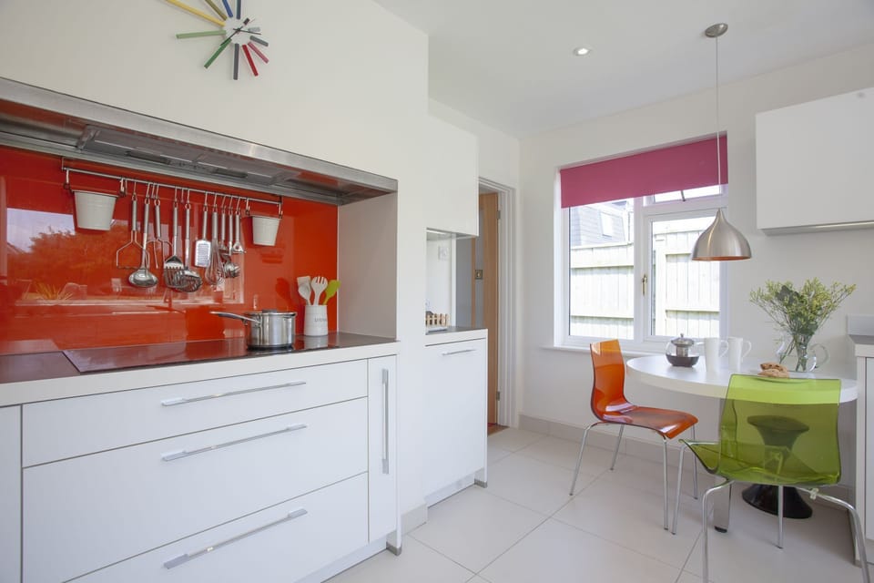 The stovetop in the kitchen and dining table - Little Close