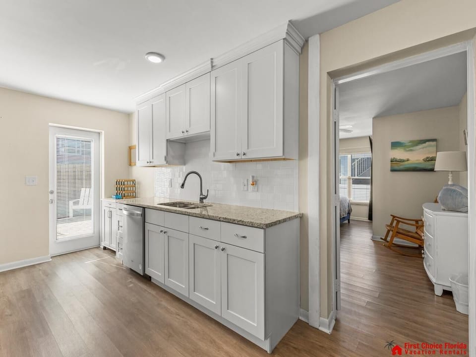 Bright, airy kitchen with modern finishes and natural light