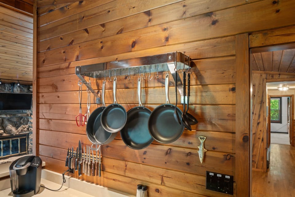 The kitchen is fully equipped to make your meals at the cottage as effortless as possible.