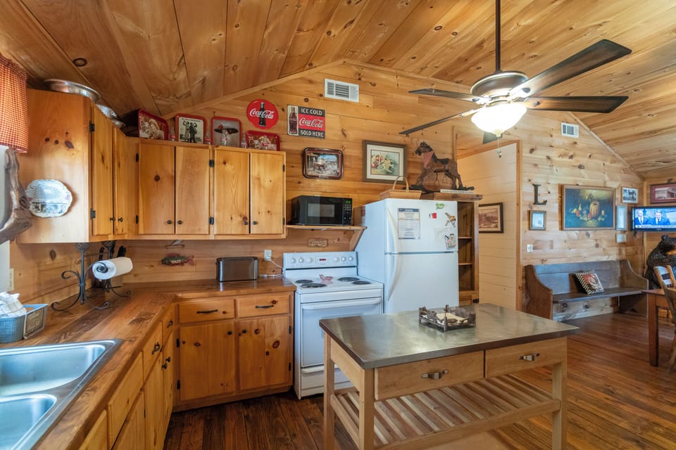 Well stocked country kitchen