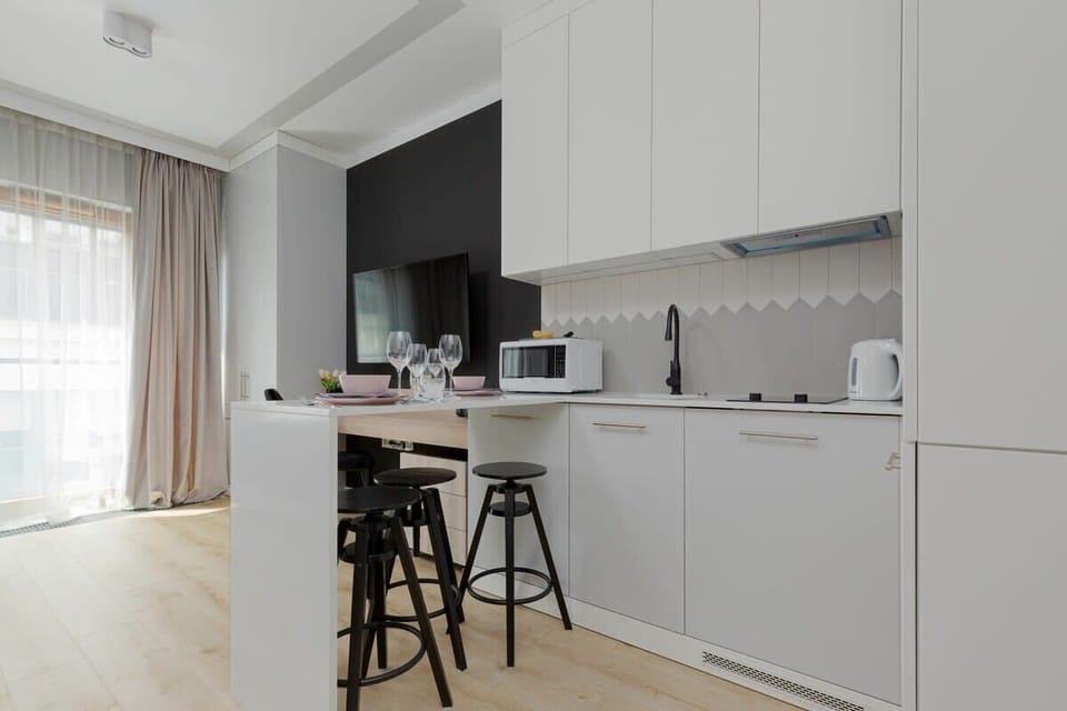 Dining area with kitchenette.