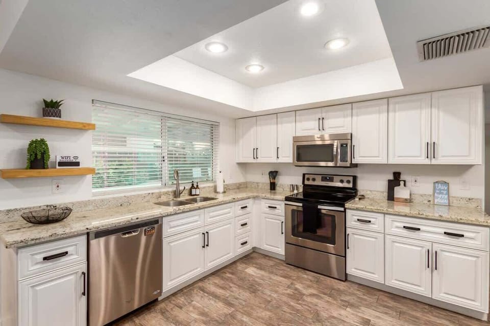 Moder Kitchen updates with Stainless Steel Appliances