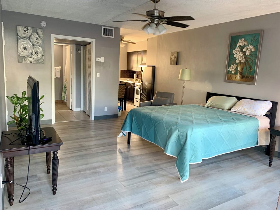 Pool View King | WiFi (free), individually furnished, bed sheets