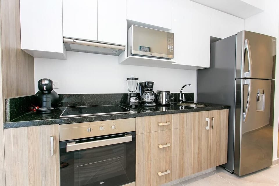 Whip up a delicious meal or a refreshing cocktail in your chef's dream kitchen.