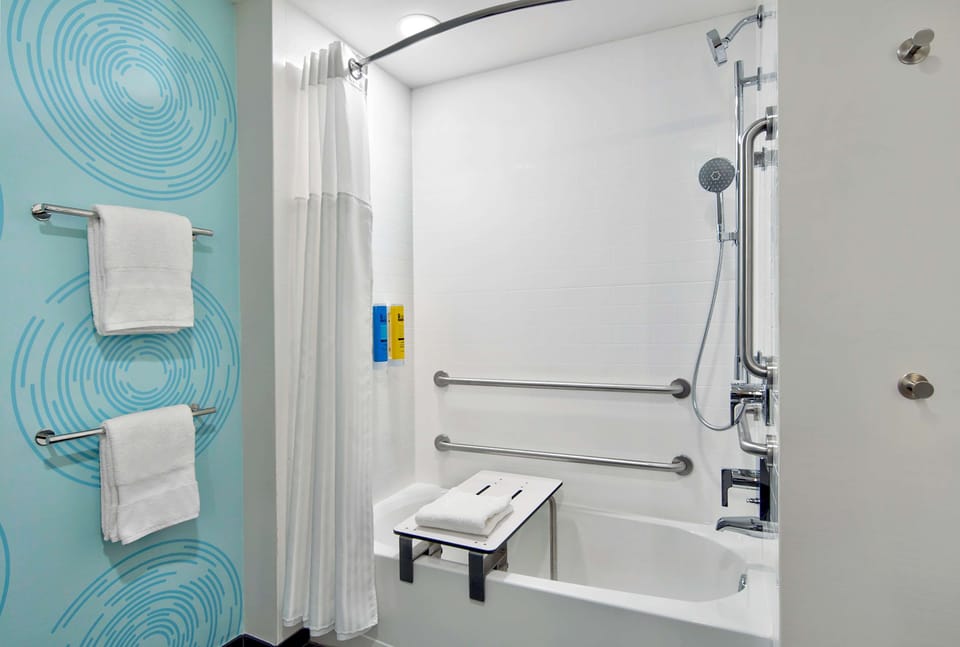 Free toiletries, hair dryer, towels, soap