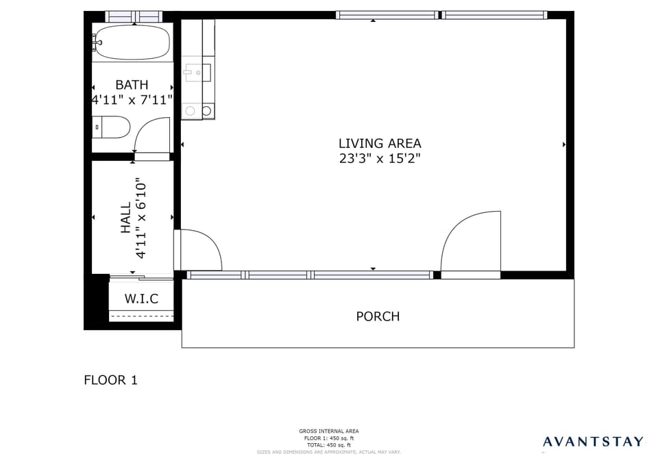 Suite 8 floor plan.