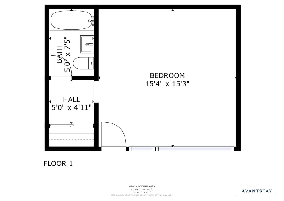 Suite 17 floor plan.