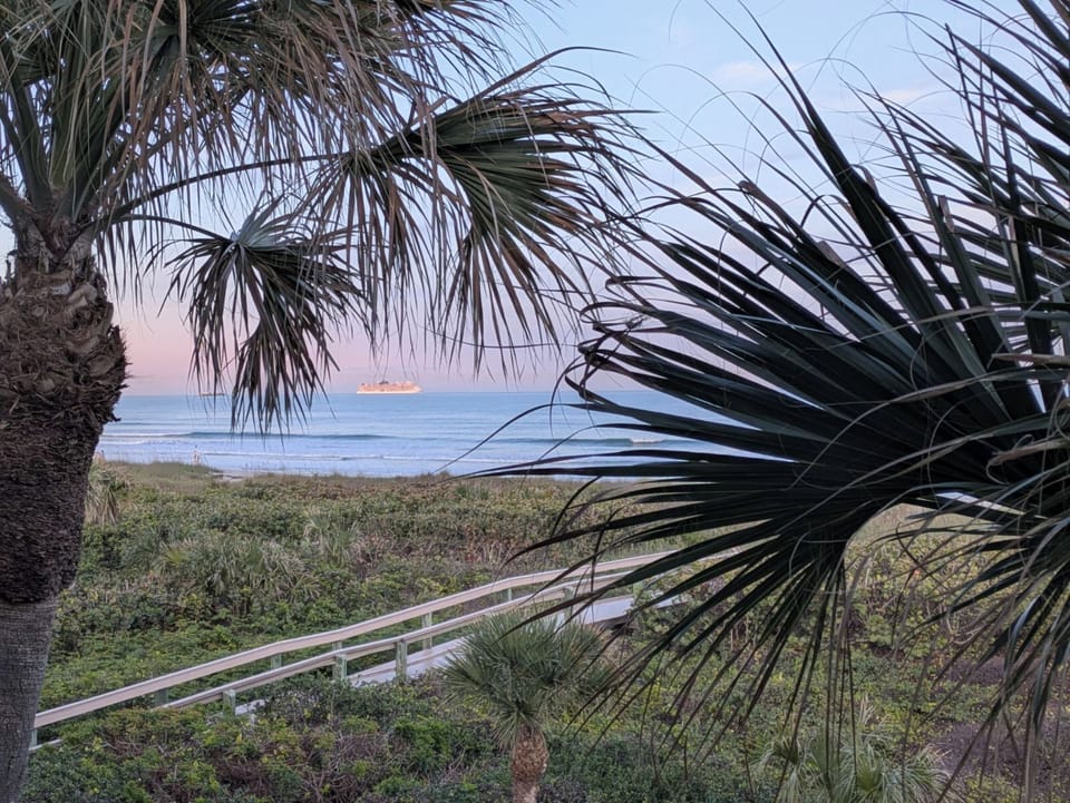 Beach access from the complex.