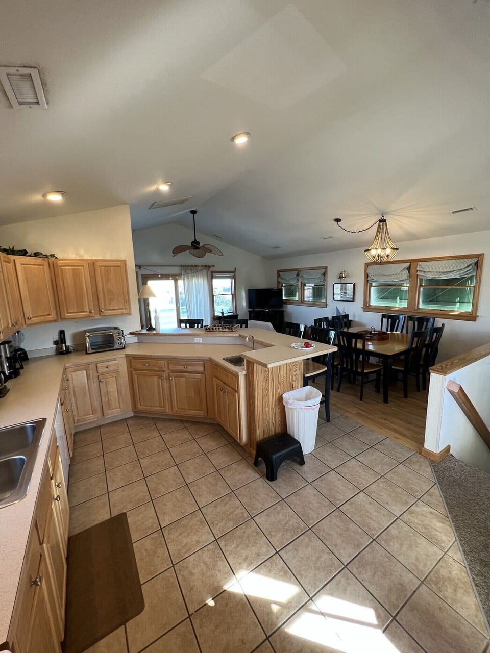 Kitchen-Enough equipment to prepare any size meal.All appliances purchased 2023