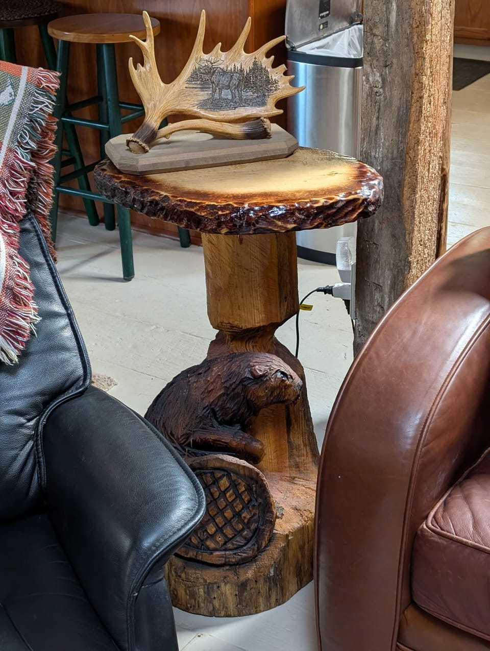 Beaver end table