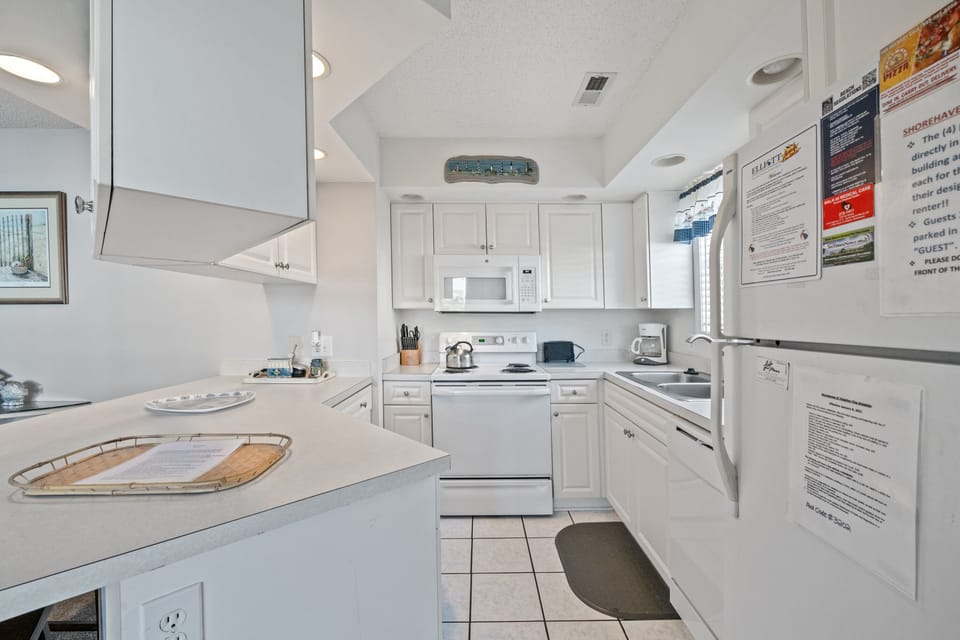 Test out your cooking skills in this fully stocked kitchen.