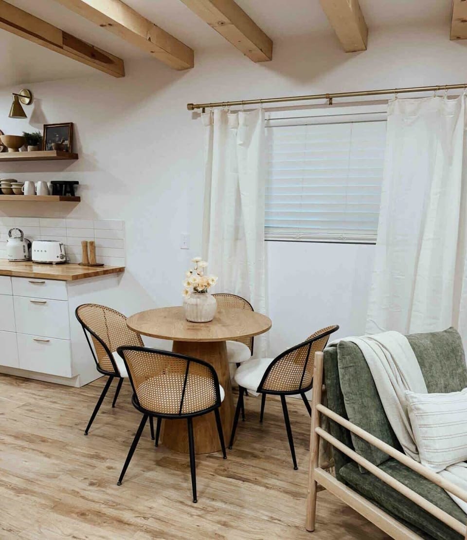 Dining table seating for 4. 