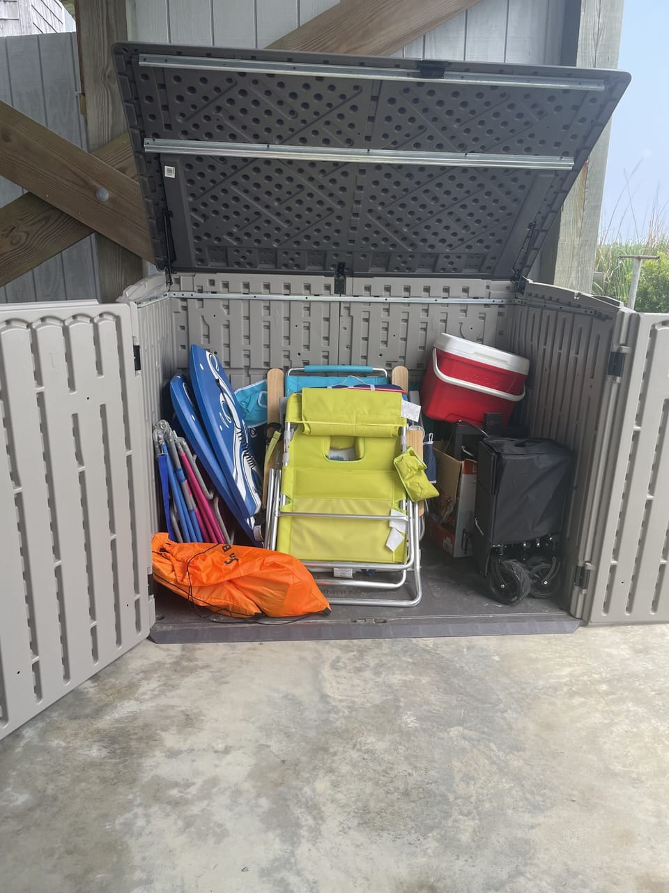 Supplies for the beach. 