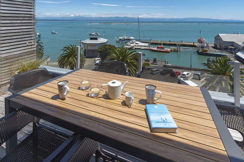 Views from the outdoor dining table