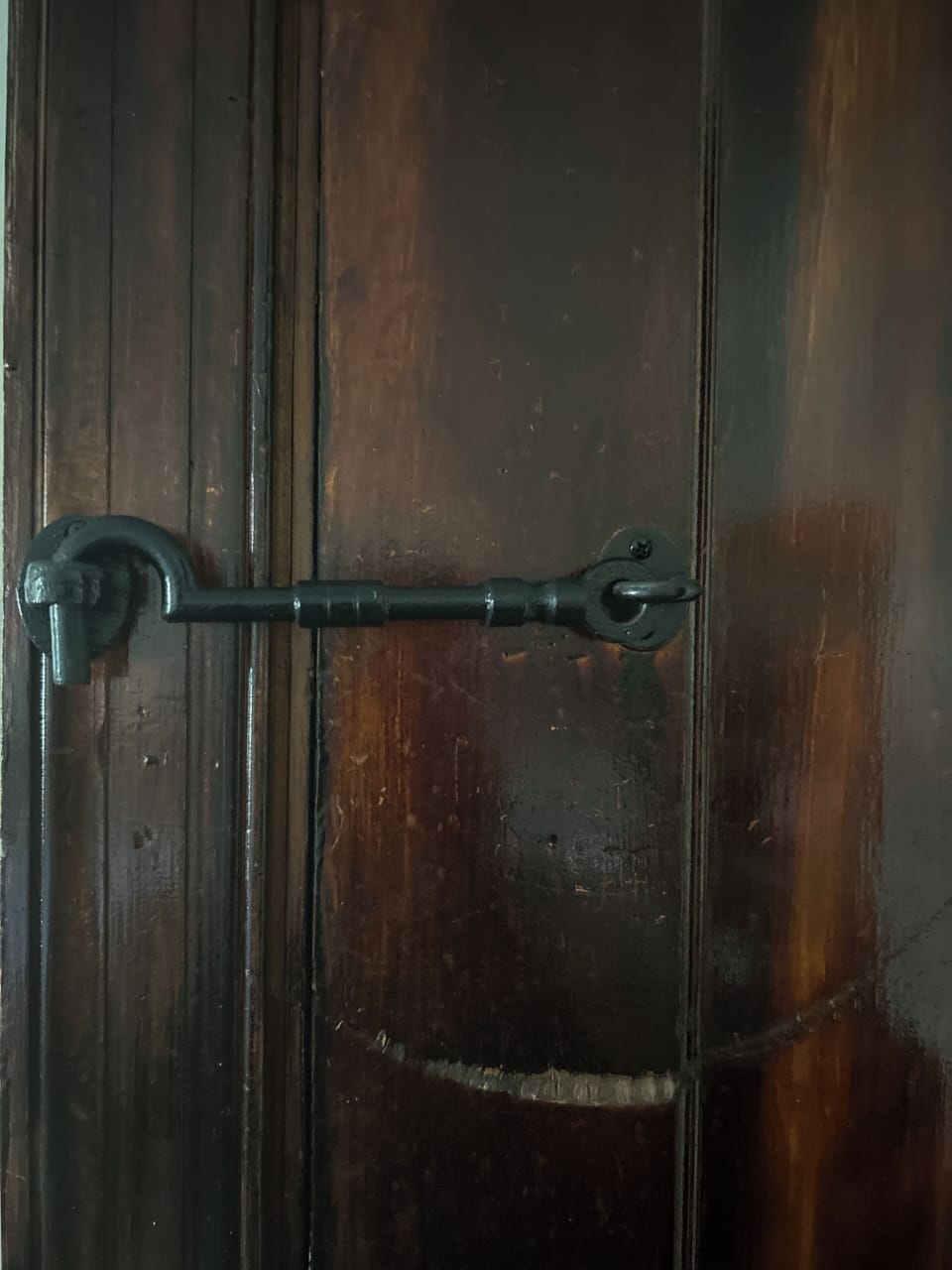 This lock is in the bedroom for extra privacy.