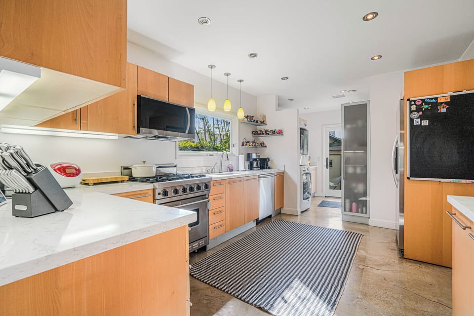 Fully stocked professional kitchen