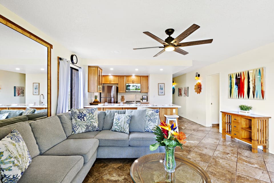 Gorgeous remodel featuring NEW Hawaiian inspired decor and furnishings