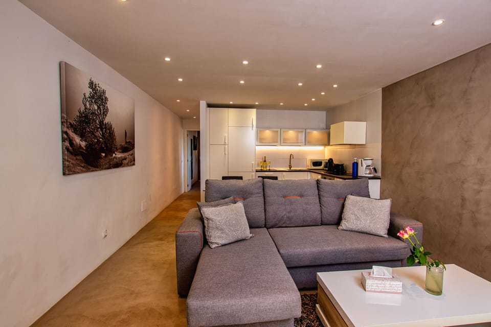 Lounge, dining room and kitchen