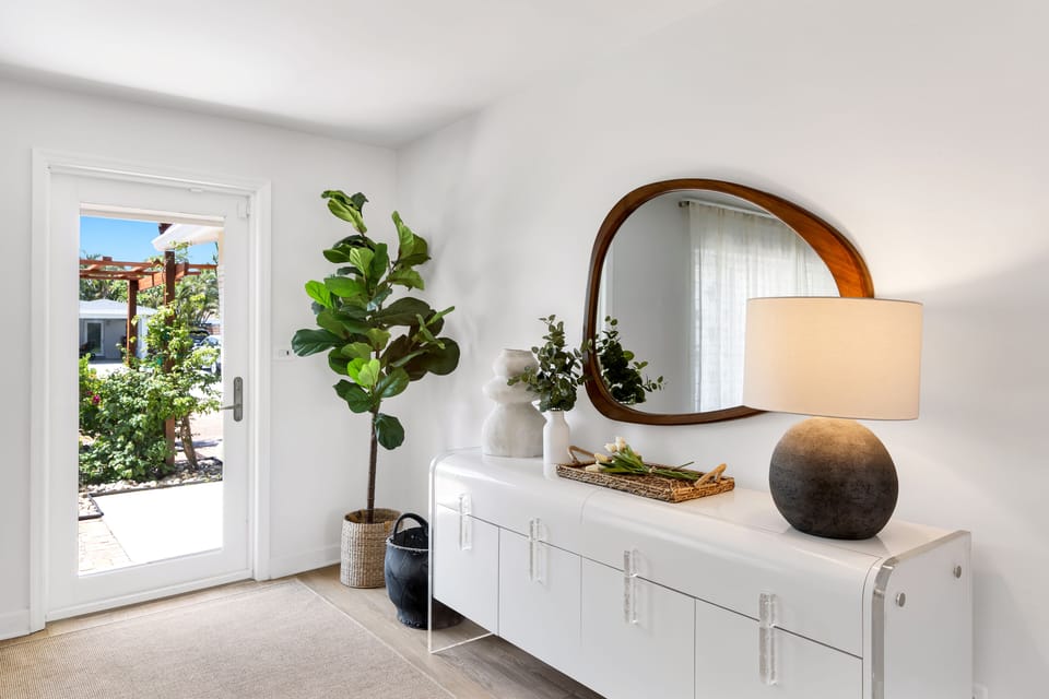 View of the greenery from your front door 