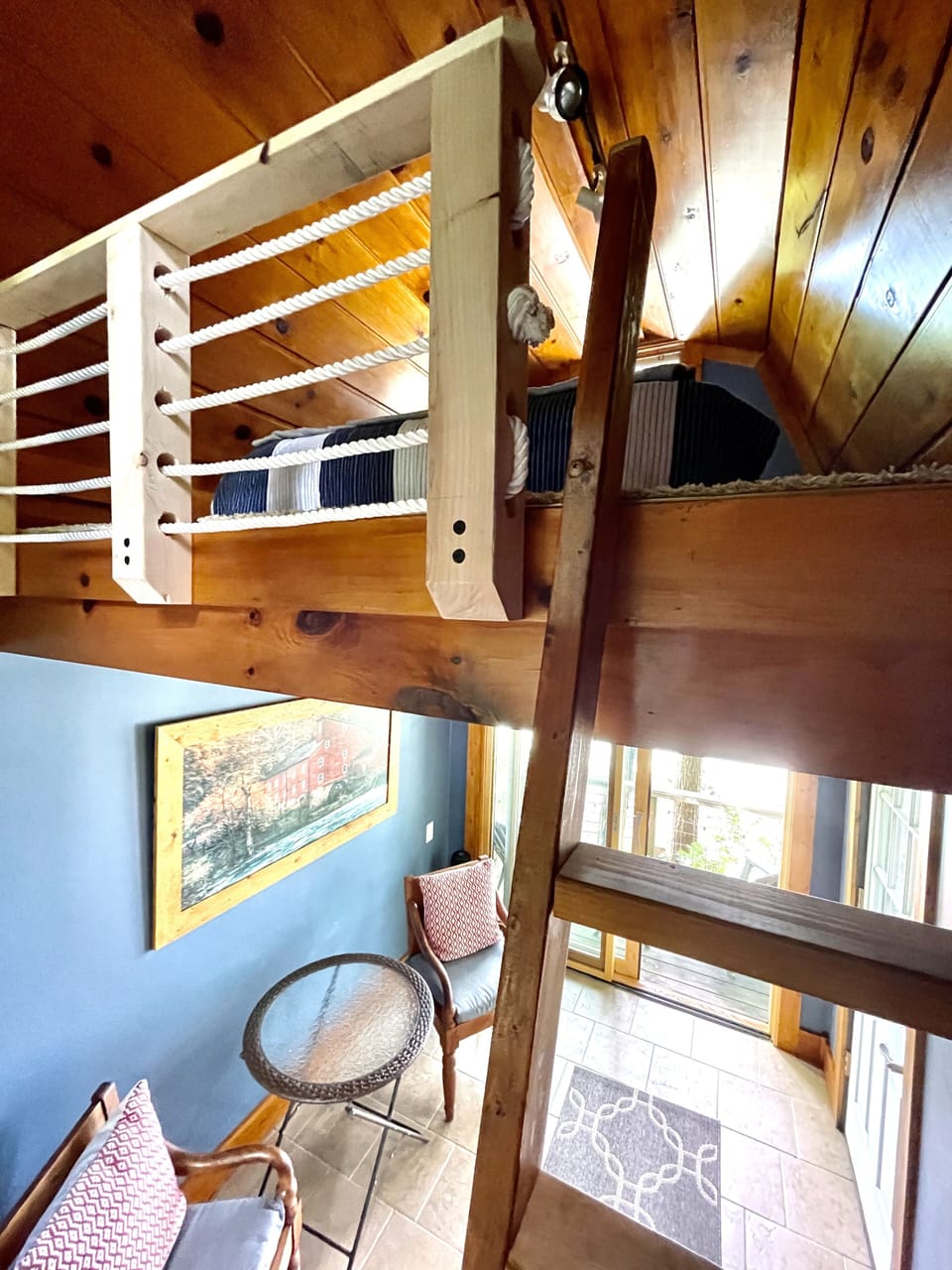 Stairs to get to loft bed