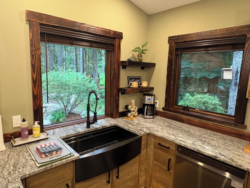 Garden views from kitchen