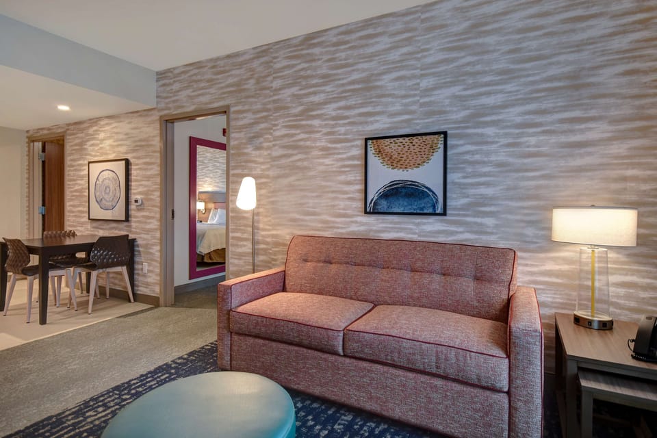Suite, 1 Bedroom, Non Smoking | Living area | 50-inch flat-screen TV with cable channels, TV, pay movies