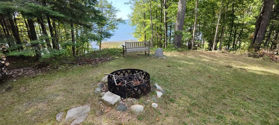Have a fire up near the cabin, or down by the lake!