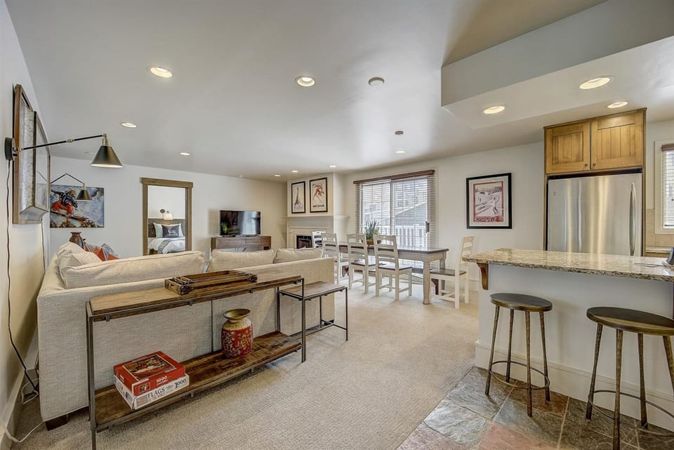 Open layout with ample entertaining space.