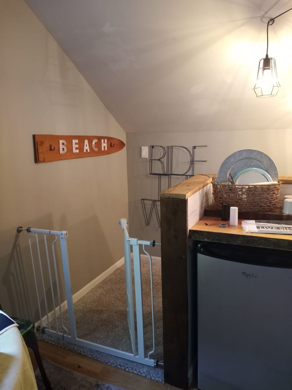 Upper studio entry/stairs