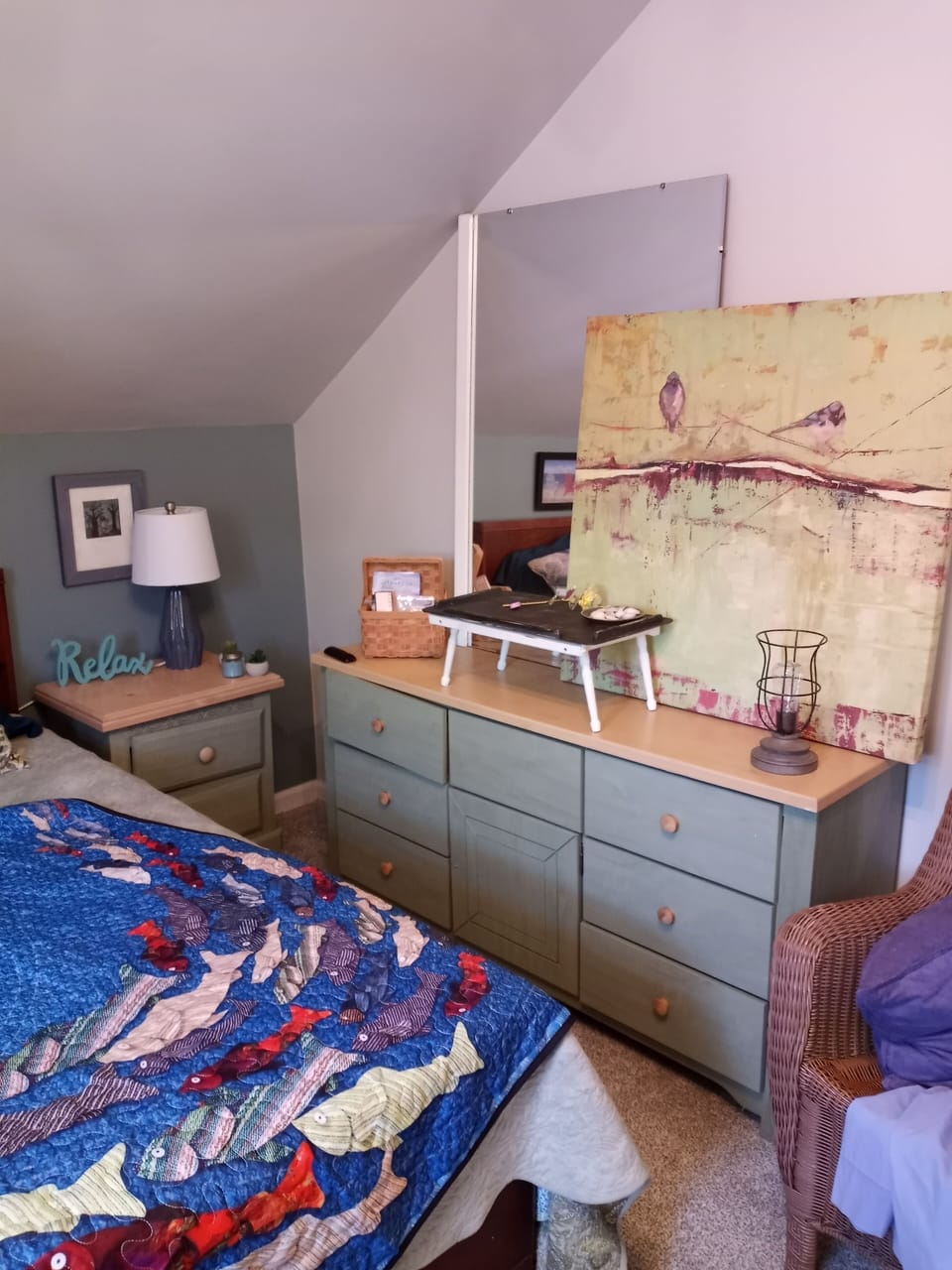 Upper studio bedroom