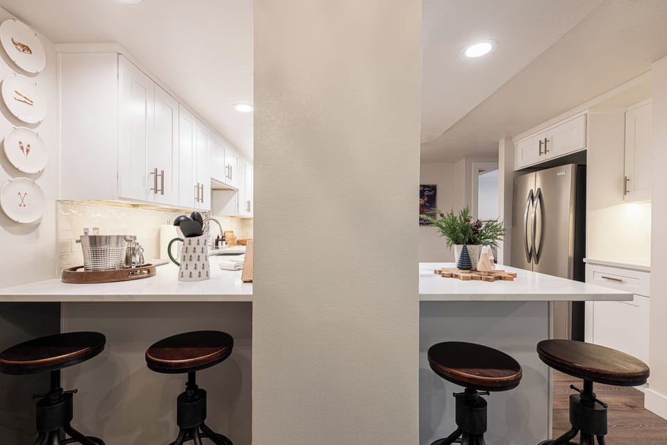 Fully renovated kitchen with modern finishes