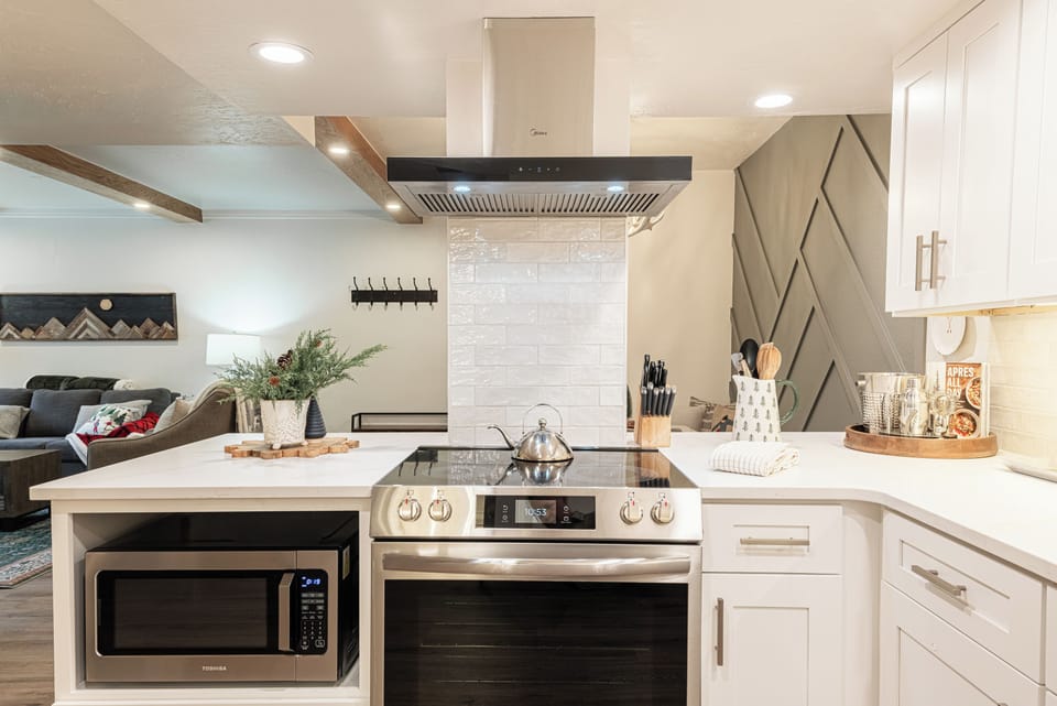 Open kitchen layout ideal for entertaining