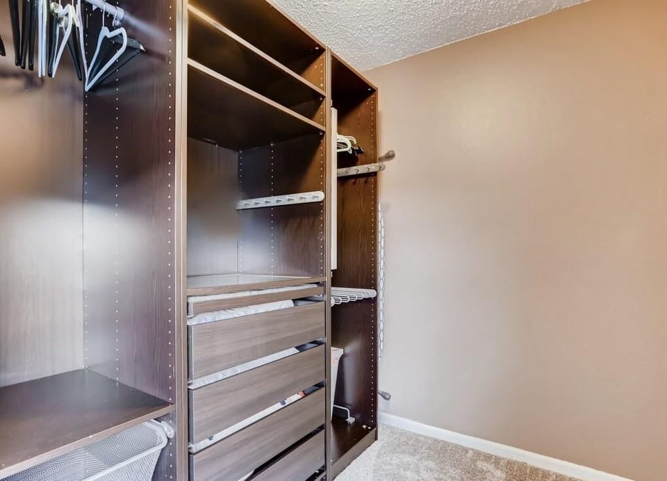 This nook of the room is perfect for a pack-and-play!