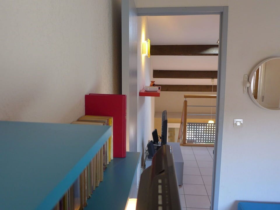 Building, Mirror, Wood, Floor, Flooring, Stairs, Ceiling, Chair, House