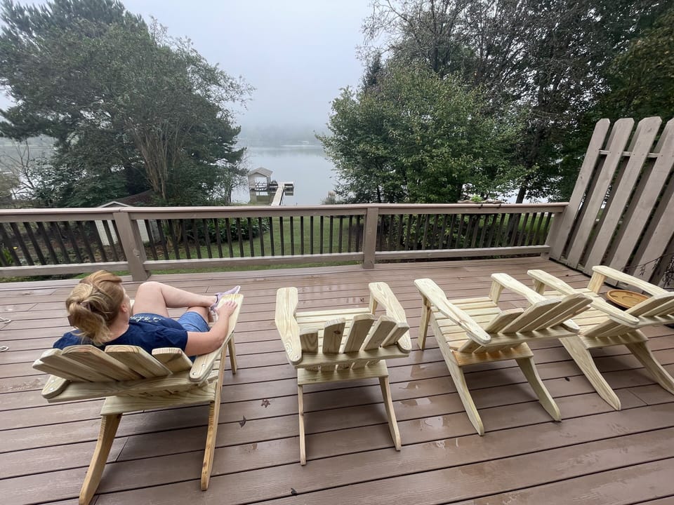 Great lake view from the expansive upper deck!