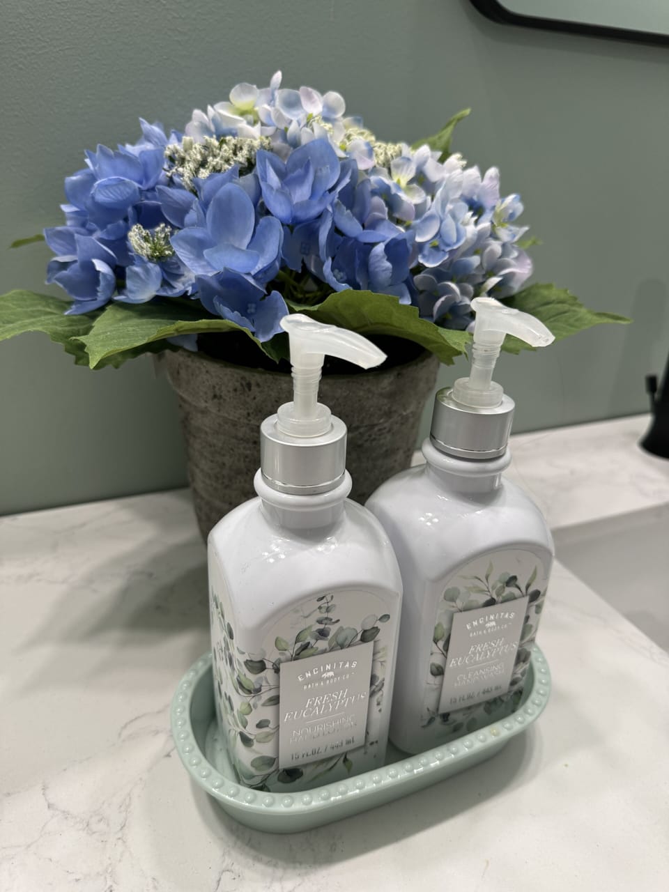 Master bath decor. 